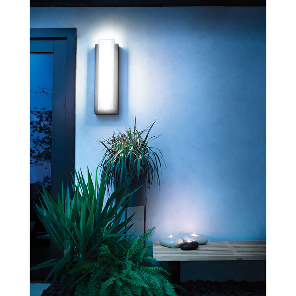 Dahlia Architectural Bronze Two-Light Outdoor LED Tall Wall Mount, image 2