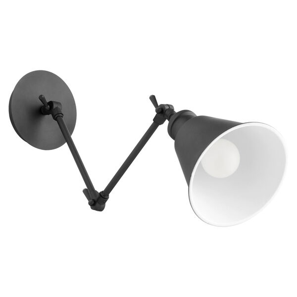 Black Seven-Inch One-Light Wall Mount, image 2