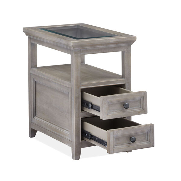 Paxton Place Dovetail Gray Chairside End Table, image 3