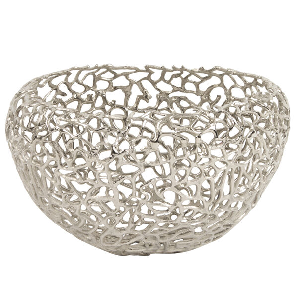 Aluminum Silver Nest Basket, image 1