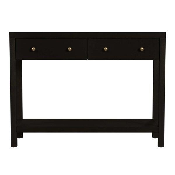 Celine Antique Coffee Two-Drawer Console Table, image 4