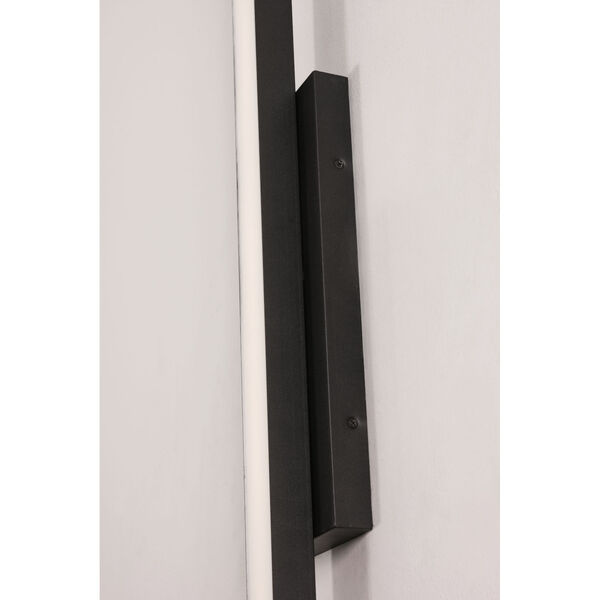 Gale Textured Black 36-Inch Outdoor LED Wall Sconce, image 2