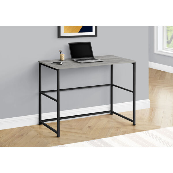 Light Grey and Black Writing Desk, image 2
