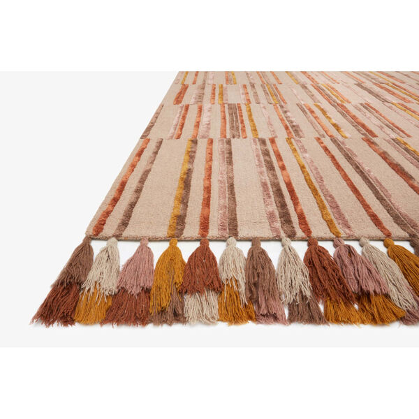 Justina Blakeney Jamila Oatmeal and Santa Fe Spice Rectangle: 2 Ft. 3 In. x 3 Ft. 9 In. Rug, image 4