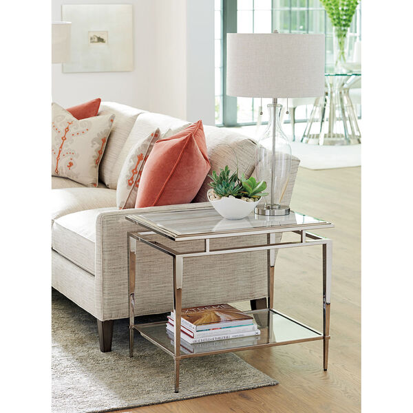 Ariana Silver Athene Stainless End Table, image 2