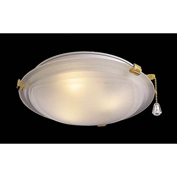 Low Profile Etch Glass Fan Light, image 1