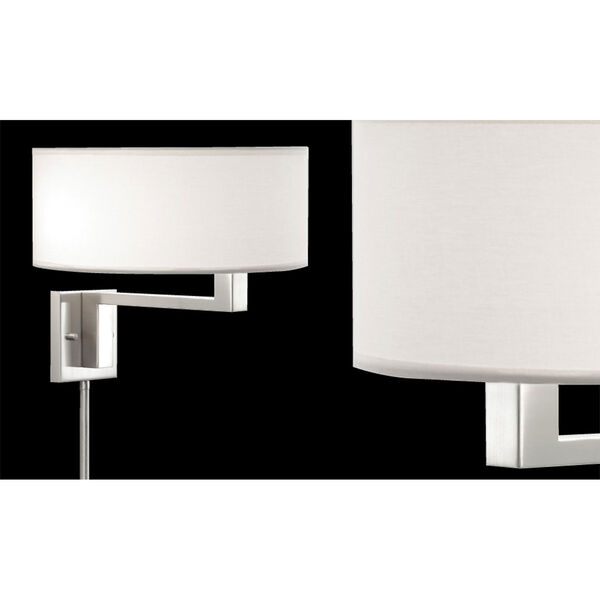 Quadratto Nickel Adjustable Pin-Up Wall Lamp, image 3