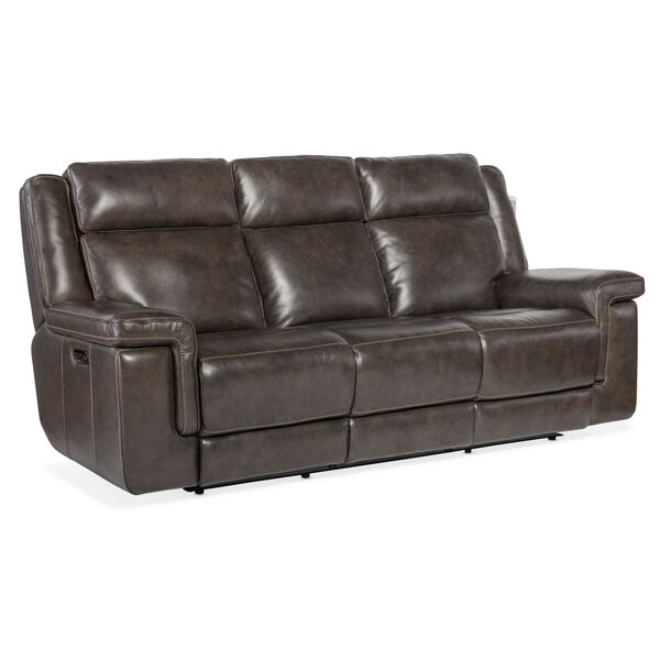 Montel Dark Wood Lay Flat Power Sofa with Power Headrest and Lumbar, image 1