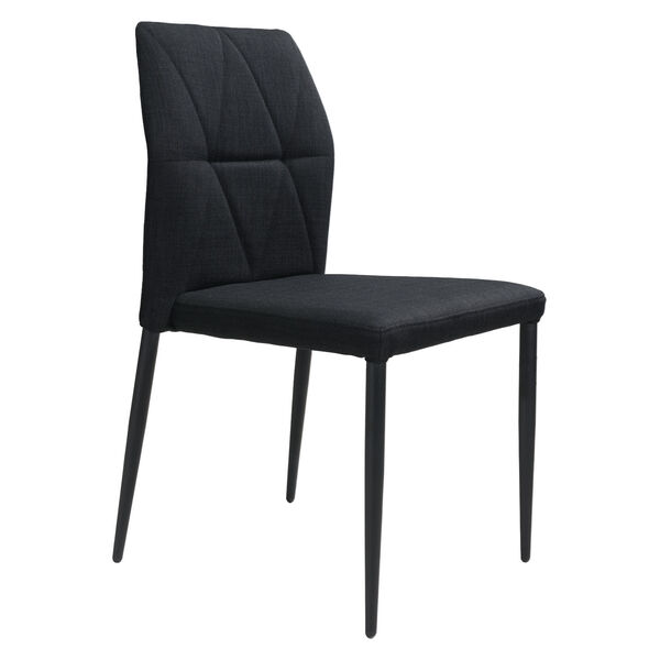 Revolution Black Dining Chair, Set of Two, image 1