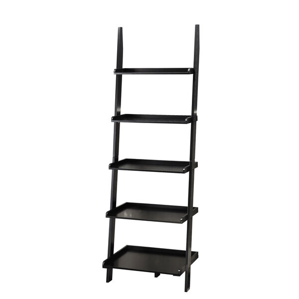 American Heritage Black Bookshelf Ladder, image 3