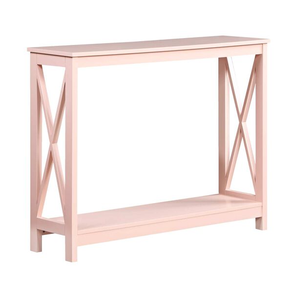 Oxford Blush Pink Console Table with Shelf, image 3