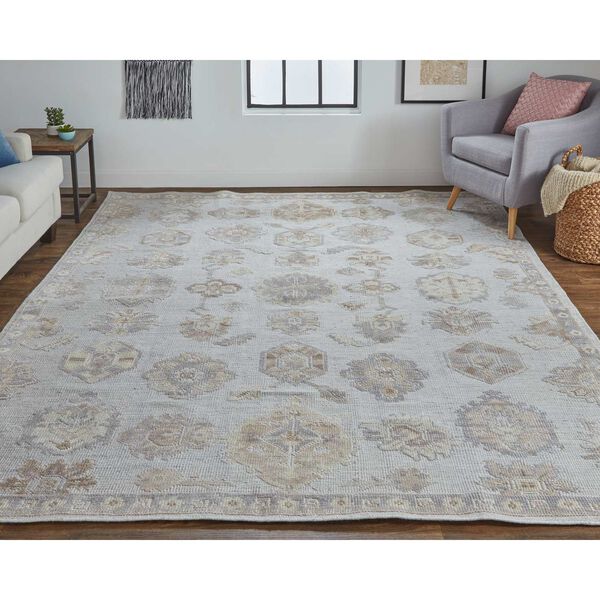 Wendover Ivory Silver Tan Area Rug, image 2