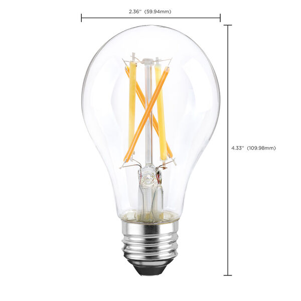 Starfish Clear 7.5 Watt A19 LED Tunable Bulb with 800 Lumens, image 3