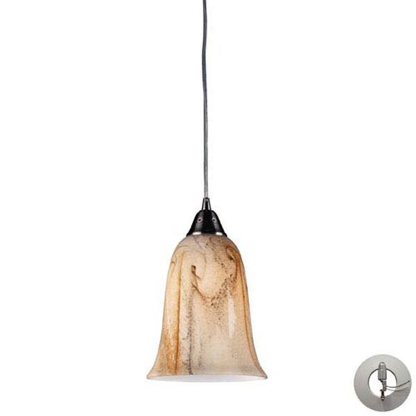 Granite One Light Pendant In Satin Nickel Includes w/ An Adapter Kit, image 1