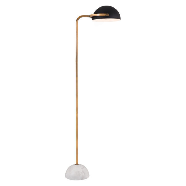 Irving Black One-Light Floor Lamp, image 5