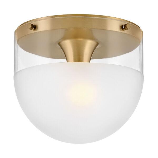 Beck Lacquered Brass One-Light Small Flush Mount, image 3