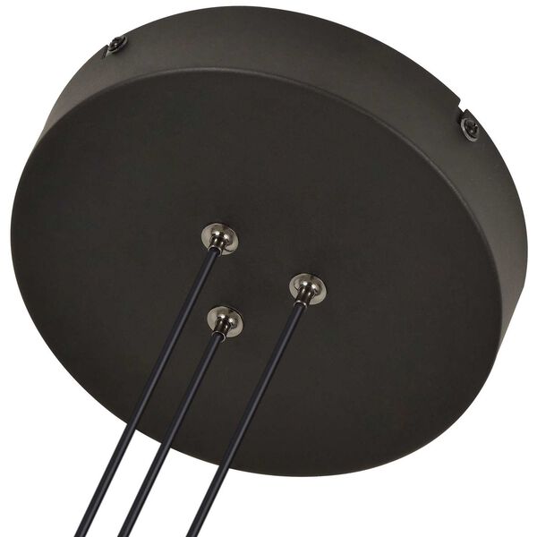 Verona Black Adjustable Five-Light Integrated LED Chandelier, image 6