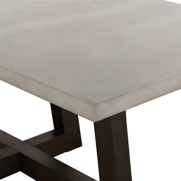 Elodie Medium Gray Concrete Dark Gray Oak Dining Table, image 5