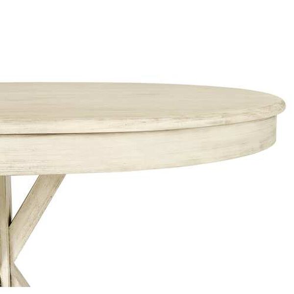 Kenna Ivory Sun-Bleached 47-Inch Pine Oval Dining Table, image 5