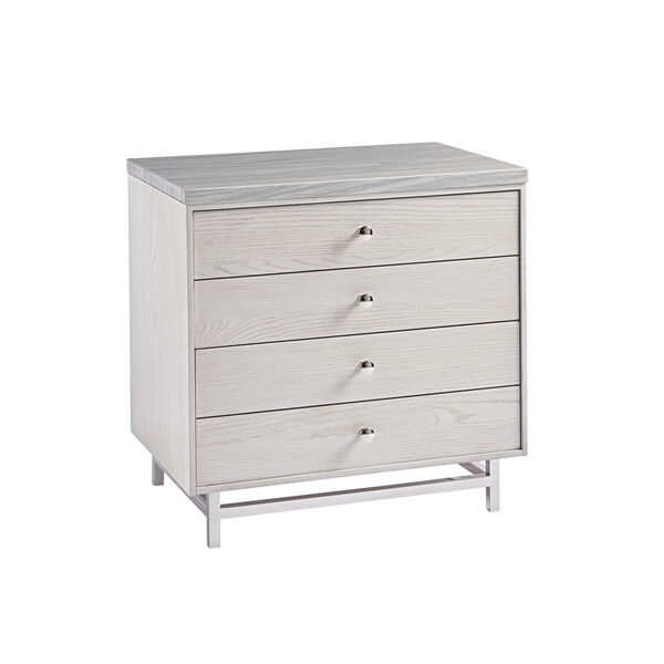 Paradox Ivory Nightstand with Stone Top, image 2