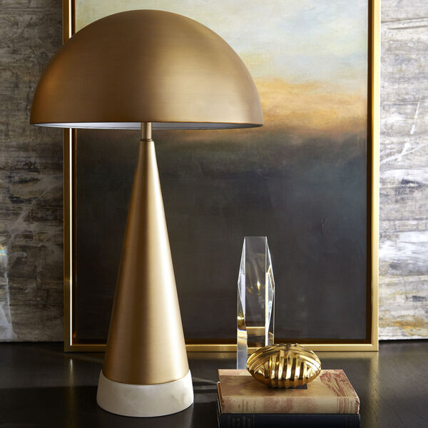 Aged Brass Acropolis Table Lamp, image 3