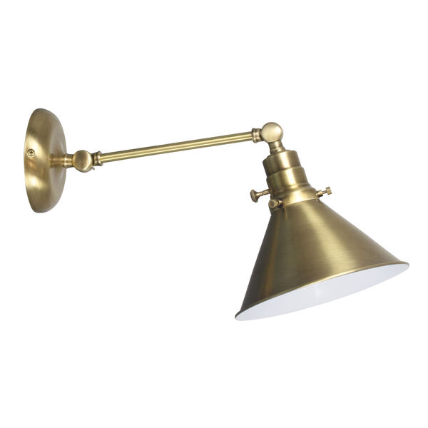 Otis Antique Brass One-Light Wall Arm Wing, image 1