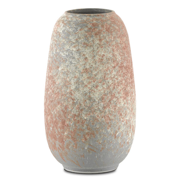 Sunset Gray and Coral Medium Vase, image 1