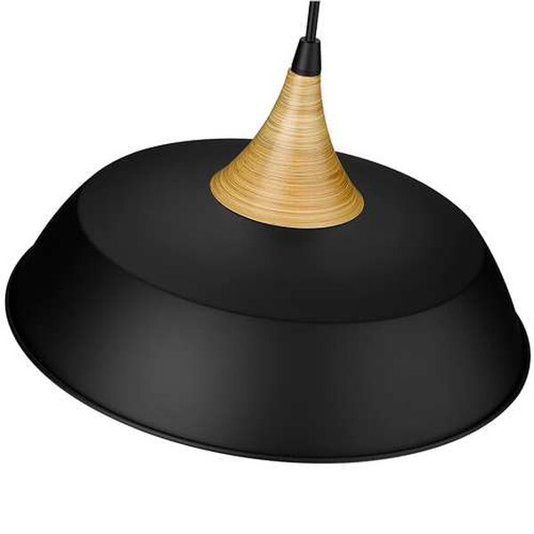 Arlo Matte Black One-Light Pendant Light, image 2