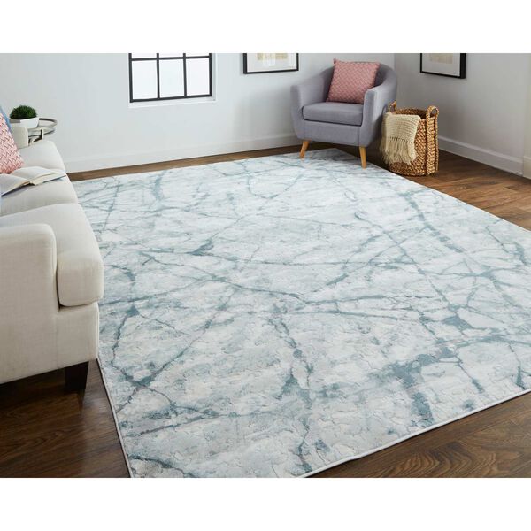 Atwell Blue Gray Ivory Area Rug, image 3