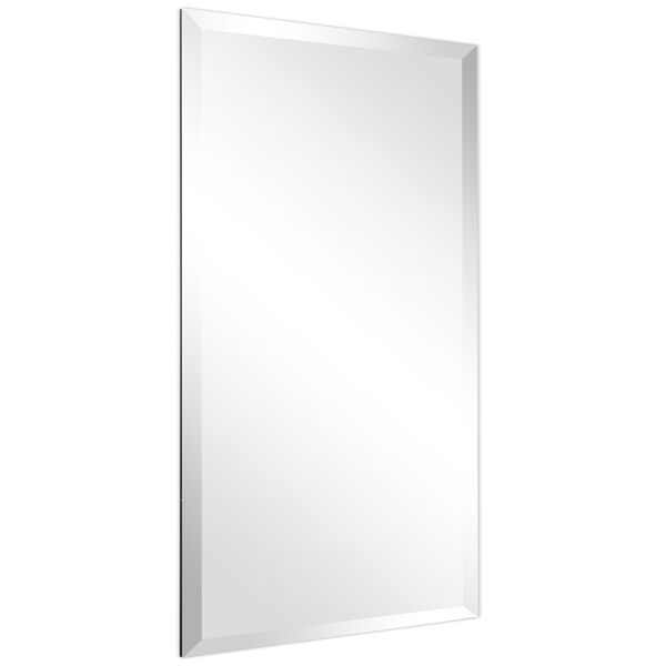 Frameless Clear 24 x 36-Inch Beveled Prism Rectangle Wall Mirror, image 2