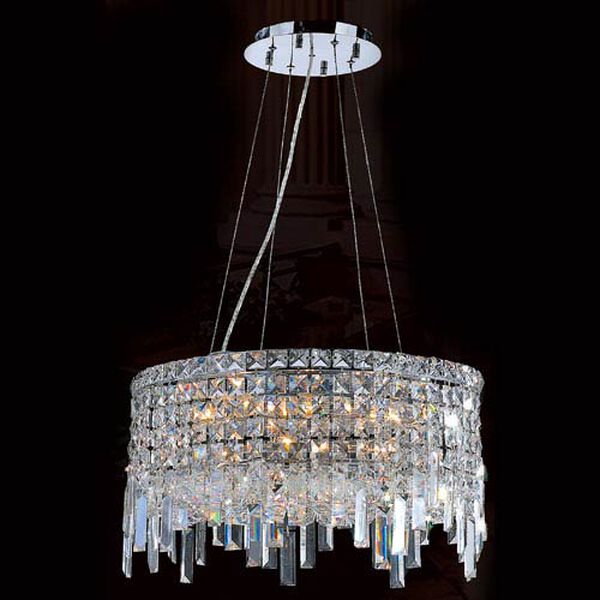Cascade 12-Light Chrome Finish with Clear-Crystals Chandelier, image 1