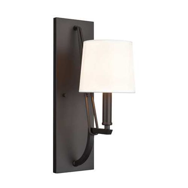 Robinson Matte Black One-Light Wall Sconce, image 1