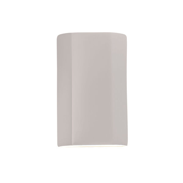 Ambiance Matte White ADA Closed Top GU24 LED Cylinder Outdoor Wall Sconce, image 1