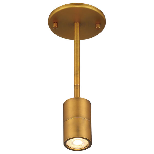 Cafe Brass-Antique and Satin One-Light LED Wall Spotlight, image 3