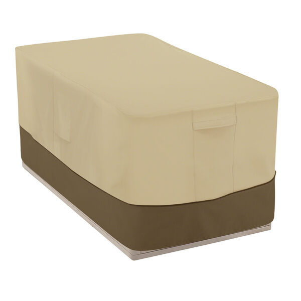 Ash Beige and Brown 48-Inch Patio Deck Box Cover, image 1