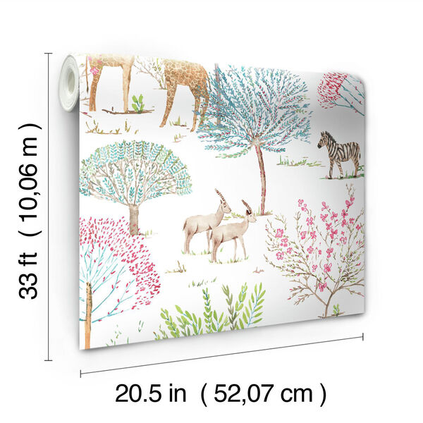 A Perfect World Primary On The Savanna Wallpaper - SAMPLE SWATCH ONLY, image 4