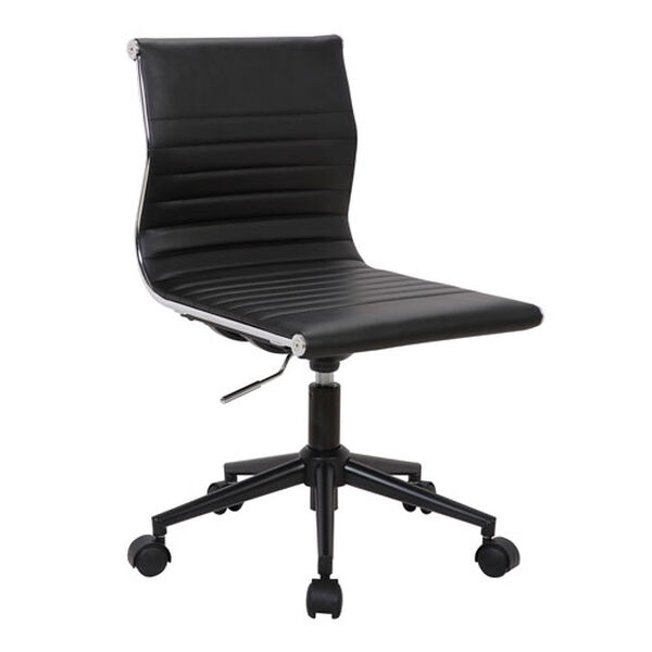Master Black Faux Leather Task Chair, image 1
