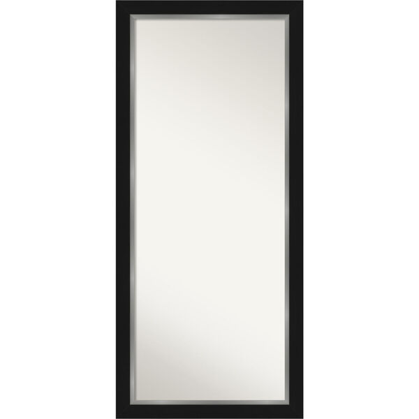 Eva Silver 29W X 65H-Inch Full Length Floor Leaner Mirror, image 1
