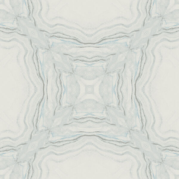 Antonina Vella Natural Opalescence Stone Kaleidoscope Blue Wallpaper, image 1