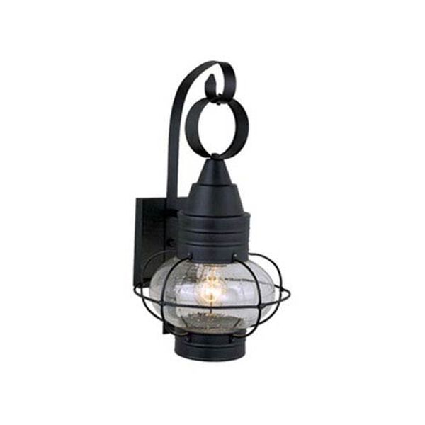 Chatham Textured Black 10-Inch Outdoor Wall Light, image 1
