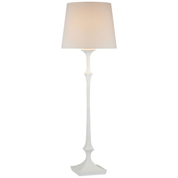 Briar Large Floor Lamp in Plaster White with Linen Shade by Chapman  and  Myers, image 1