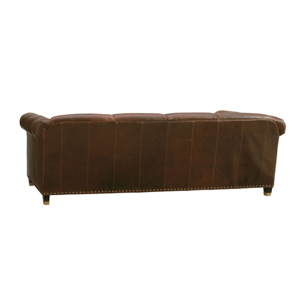 Carlyle Mahogany Springfield Leather Sofa, image 3