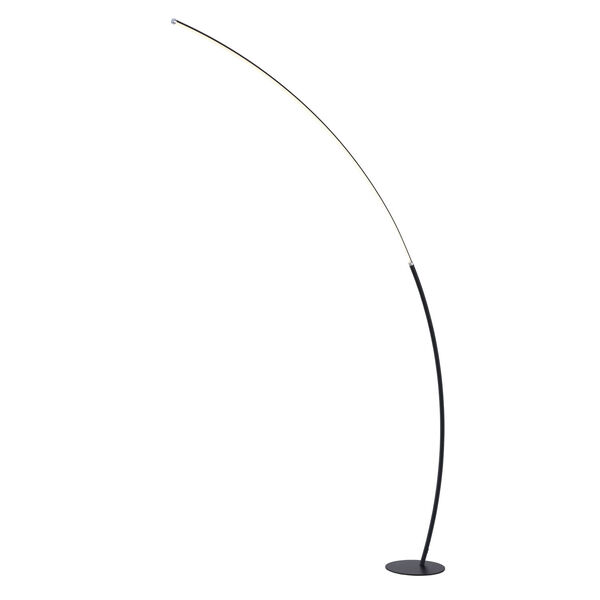 Monita Black LED Arc Floor Lamp, image 1
