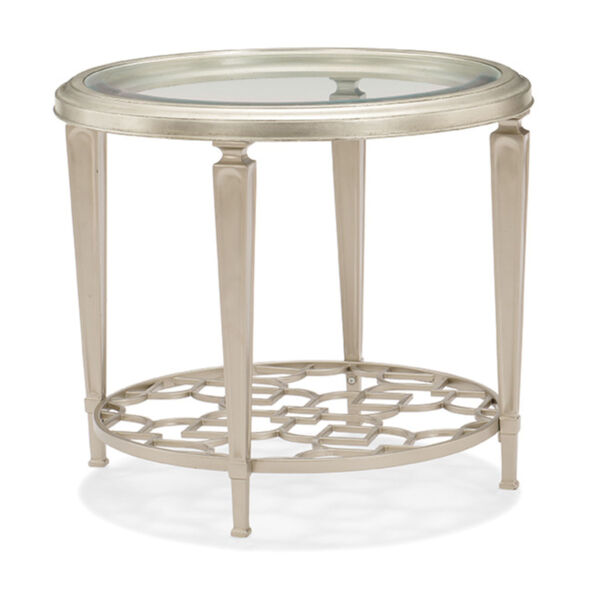 Classic Silver Social Circle End Table, image 3