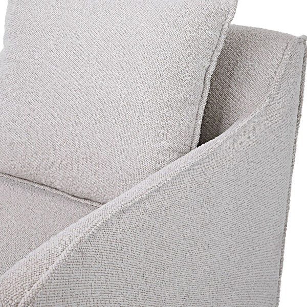 Welland Ivory Swivel Chair with Pillow, image 6