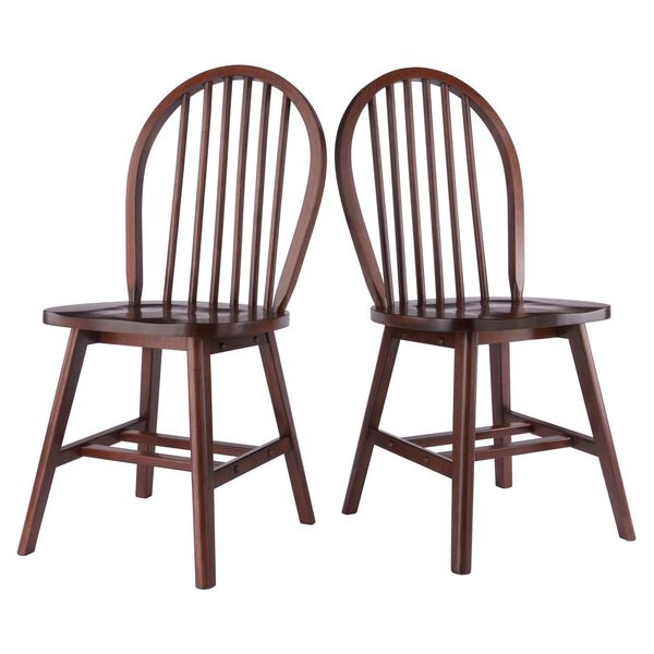 Windsor Walnut Chair, Set of Two, image 1