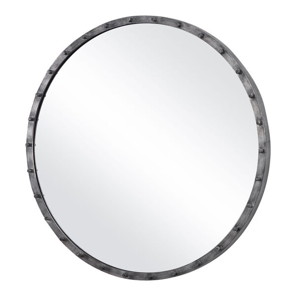 Fulton Silver Studded Wall Mirror, image 3