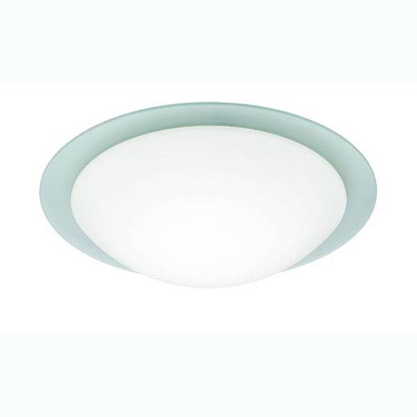 Ring Frost One-Light Flush Mount with White/Frost Ring Glass, image 1