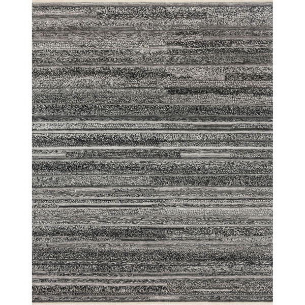 Crafted by Loloi Rodeo Charcoal Rectangle: 5 Ft. 6 In. x 8 Ft. 6 In. Rug, image 1