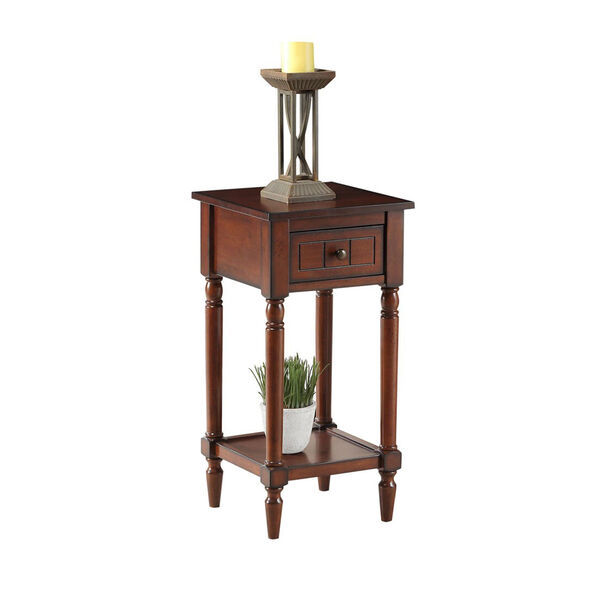 French Country Khloe Accent Table in Mahogany, image 3